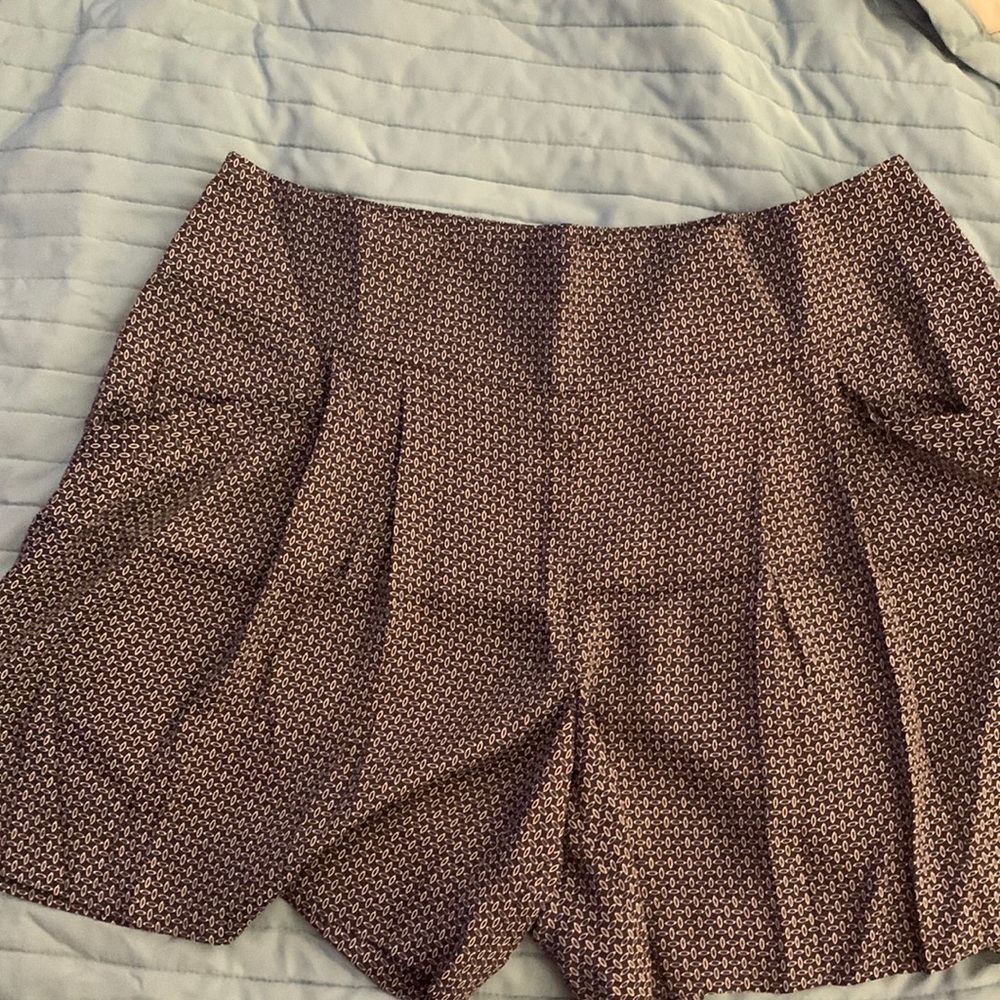 Navy blue high waist shorts from LOFT